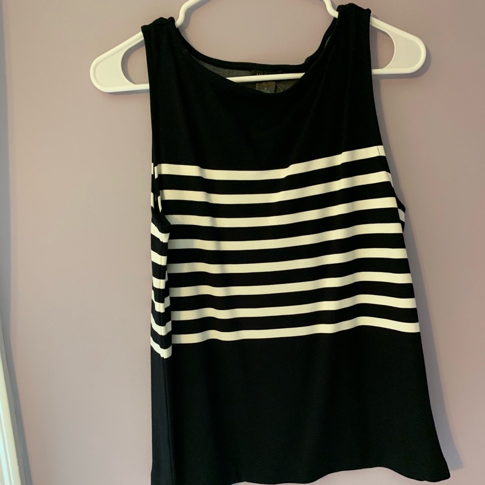 black and white striped tank.